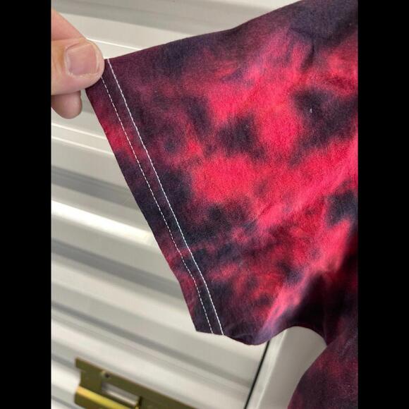 VTG RL STINE GOOSBUMPS NIGHT OF LIVING DUMMY AOP TYE DYE SHIRT SZ MEDIUM GRAPHIC - Picture 5 of 7